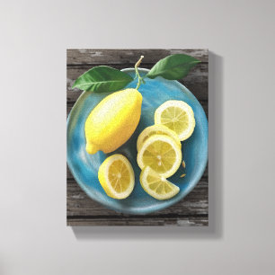 Toile Quand la vie vous donne des citrons Bol de citro