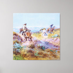 Toile "Quand les vaches étaient sauvages" par Charles M 