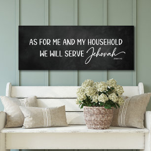 Toile Quant à moi et ma maison sur Chalkboard