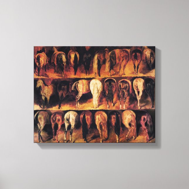 Toile Quartier arrière des chevaux (Recto)