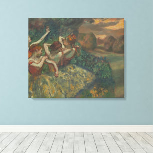 Toile Quatre Danseuses d'Edgar Degas, Ballet Fine Art
