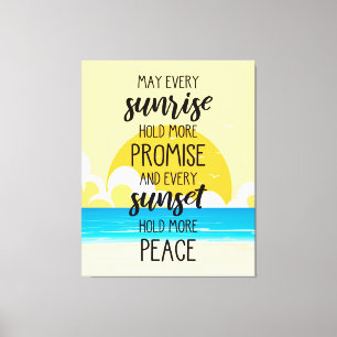 Toile Que chaque lever du soleil détienne plus d'art su