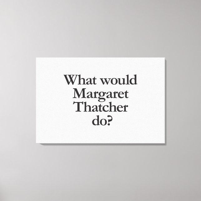 Toile que ferait margaret thatcher (Recto)