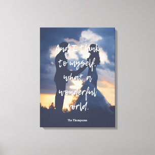 Toile Quelle merveilleuse photo pour le monde