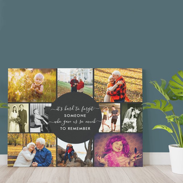 Toile Quelqu'un qui se souvient de la photo Collage (Créateur téléchargé)