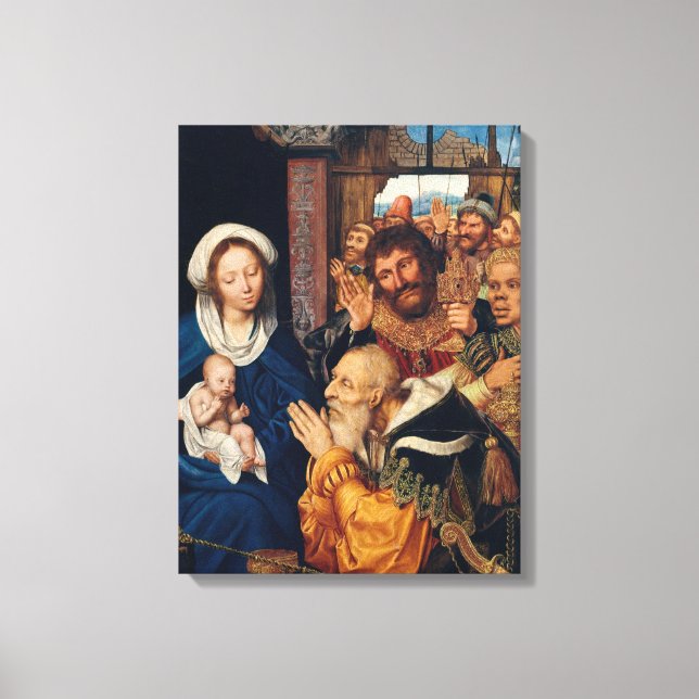 Toile Quentin Matsys - L'Adoration du Magi (Recto)