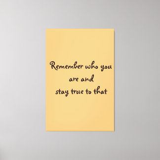 Toile Qui vous êtes Canvas Imprimer