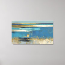 Quiet Horizon in Gold and Blue