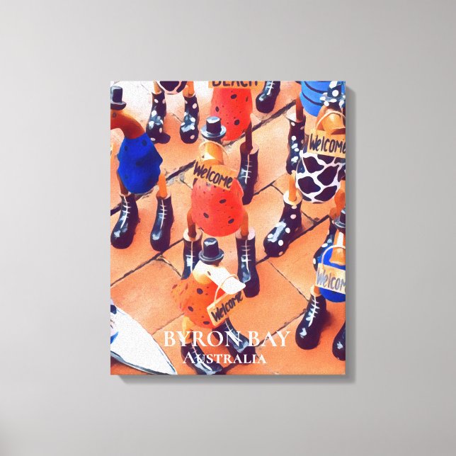 Toile Quirky Canards dans Byron Bay Australie imprimé vo (Recto)