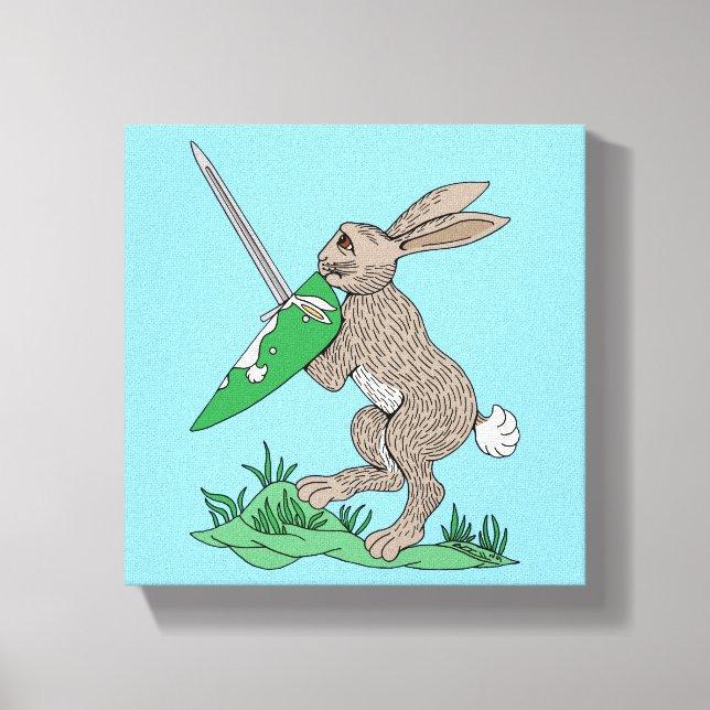 Toile Rabbit de guerrier médiéval (Recto)