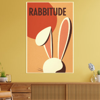 Toile Rabbitude Poster