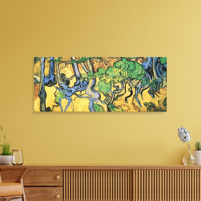 Toile Racines et troncs d'arbre par Vincent van Gogh (Insitu(Salon))