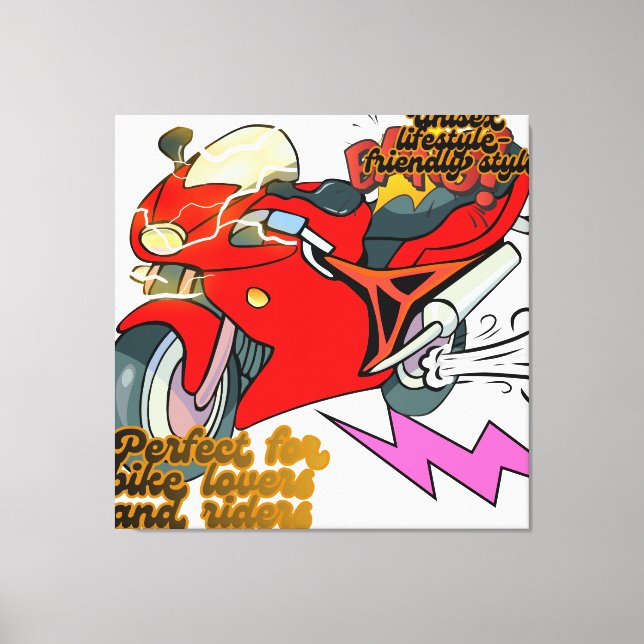 Toile  Racing Bike Art Speed (Recto)