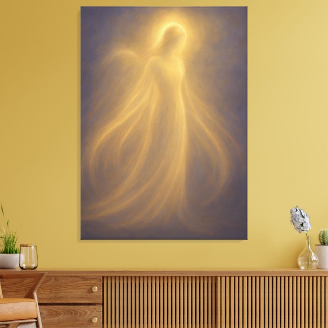 Toile Radiant Presence Angel of Golden Light Spiritual (Insitu(Salon))