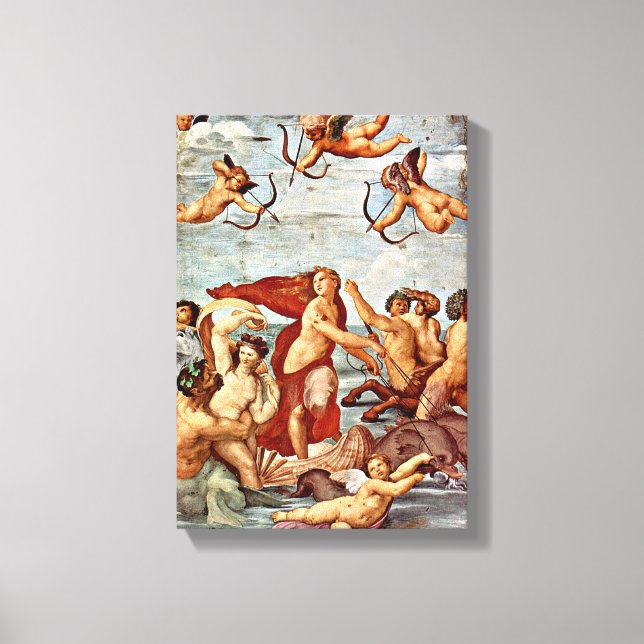 Toile Raffaello Sanzio da Urbino - Triomphe de Galatea (Recto)