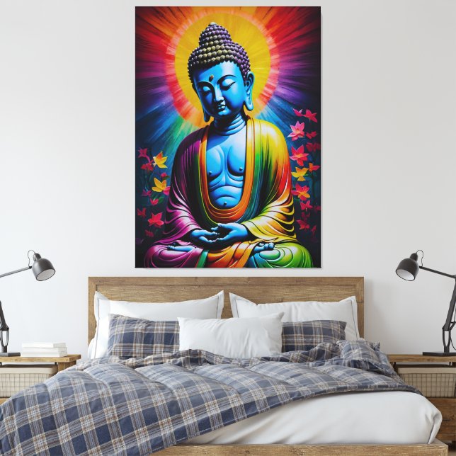 Toile Raies sacrées de bouddha de la paix (Insitu(Chambre))