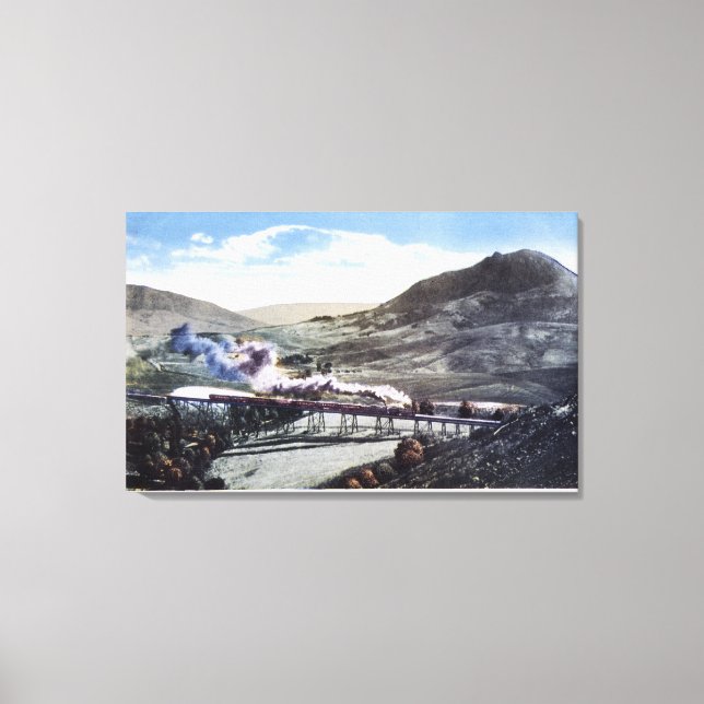 Toile Rail limité, Courbe en fer à cheval (Recto)