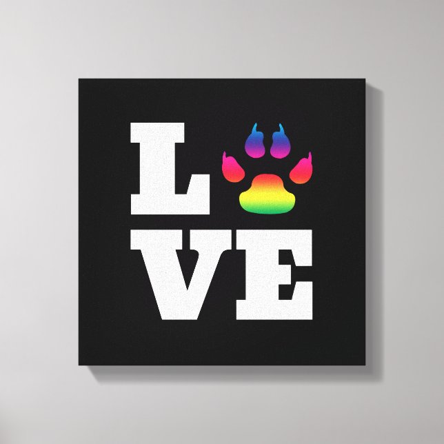 Toile Rainbow paw (Recto)