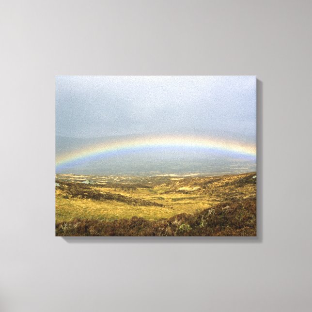 Toile Rainbow Rannoch Moor Scotland Poster de la carte p (Recto)