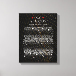 Toile raisons que nous vous aimons, 50 raisons, 60e anni