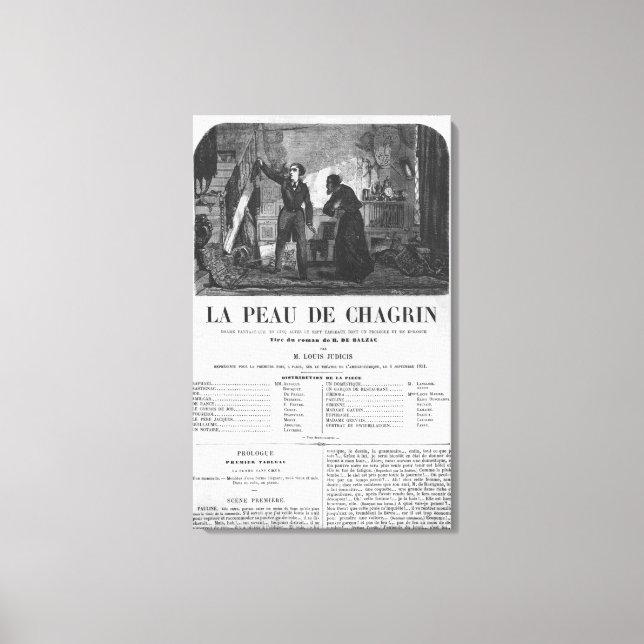 Toile Raphael de Valentin et le commerçant (Recto)