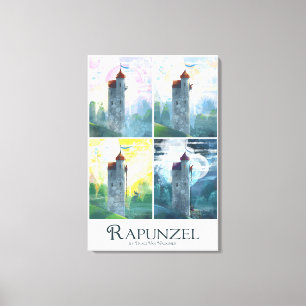 Toile Rapunzel du matin à la nuit