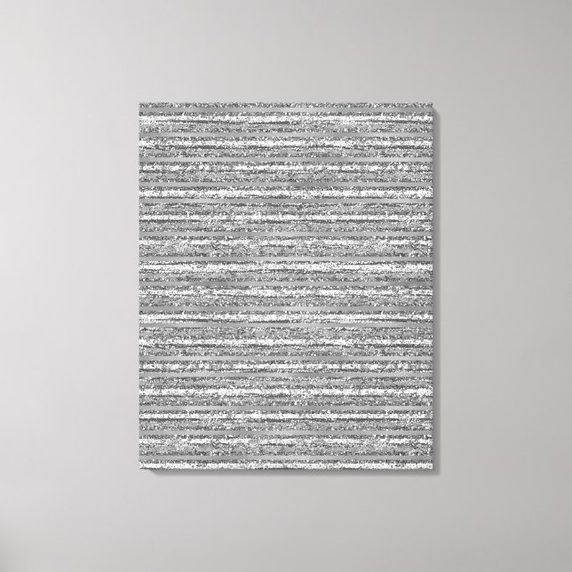 Toile Rayures de brillance argentée (Recto)