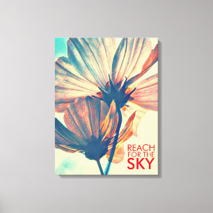 Toile Reach for the Sky Cosmos Flower