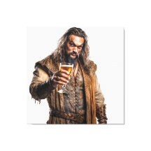 Realistic illustration of Jason Momoa