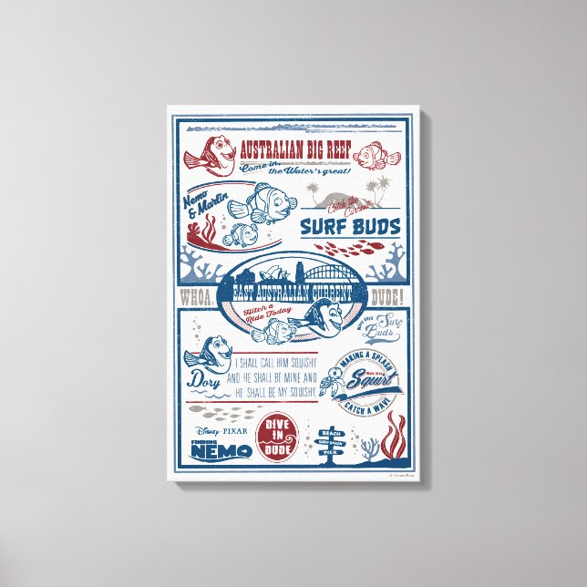 Toile Recherche de Nemo | Australian Big Reef (Recto)