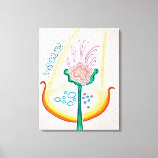 Toile Reconnaître les fleurs de votre vie (Recto)