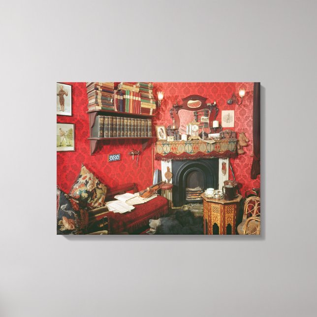 Toile Reconstruction de la chambre de Sherlock Holmes (Recto)