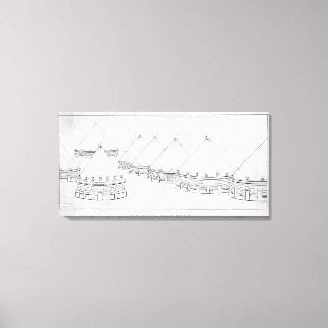 Toile Reconstruction des tombeaux étrusques à Tarquinia (Recto)