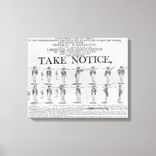 Toile Recrutement de l'armée américaine montrant divers 