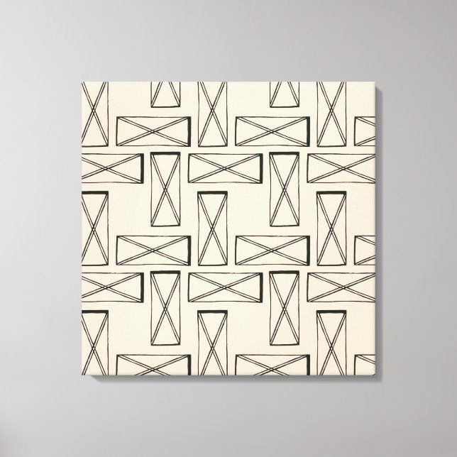 Toile Rectangle géométrique X (Recto)
