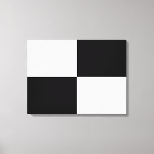 Toile Rectangles noir et blanc