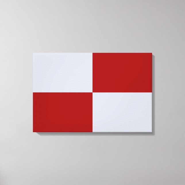Toile Rectangles rouge et gris (Recto)