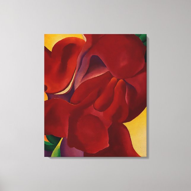 Toile Red Canna 1923 Georgia O'Keeffe huile Peinture Imp (Recto)
