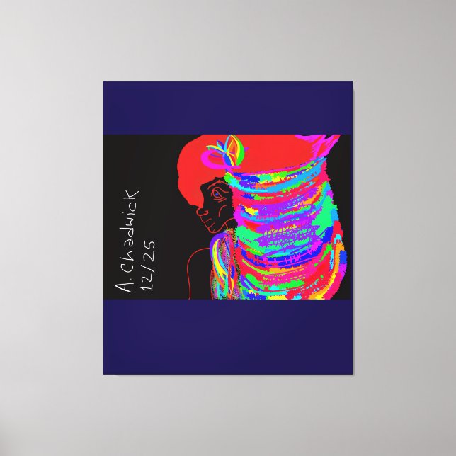 Toile Reddish-Orange Fox Warrior Princess  (Recto)