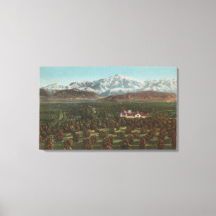 Toile Redlands, CA - Scène Mountain & Orchard