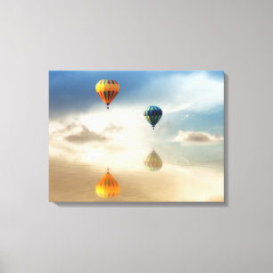 Toile Réflexion chaude de l'eau de ballons à air