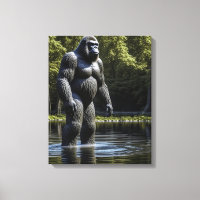 Réflexion de Bigfoot dans l'eau