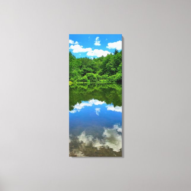 Toile Réflexion de l'étang (Recto)