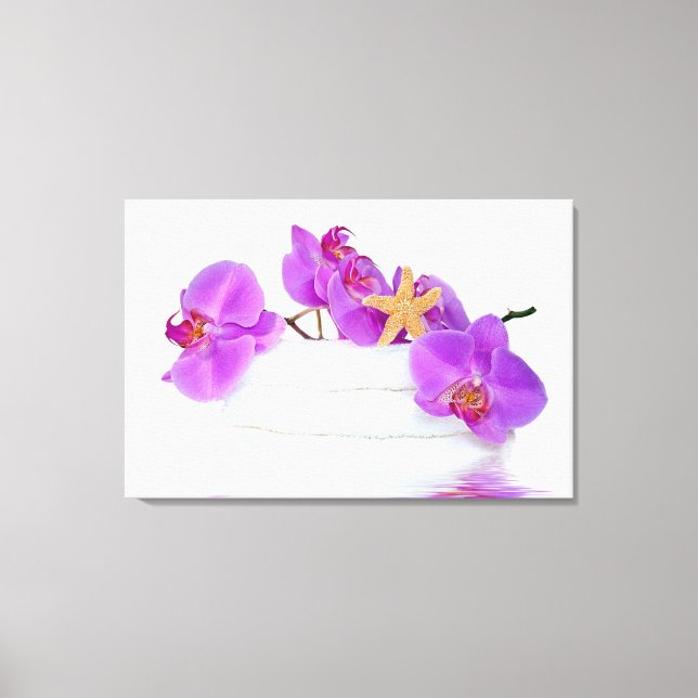 Toile Réflexion orchidée (Recto)