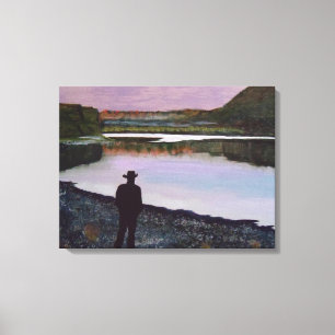 Toile "Réflexion sur la rivière Missouri"