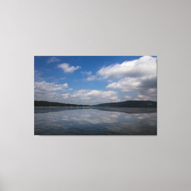 Toile Réflexion sur le lac Keuka, New York (Recto)