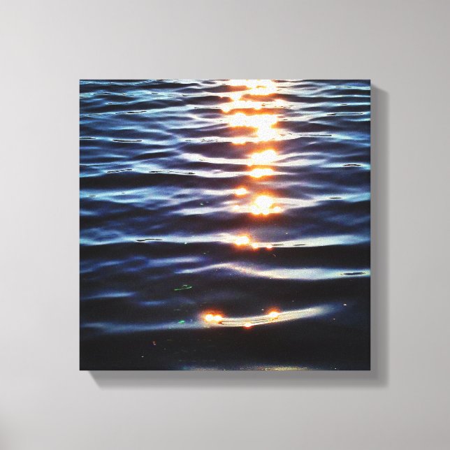 Toile Réflexions du coucher de soleil Hudson (Recto)