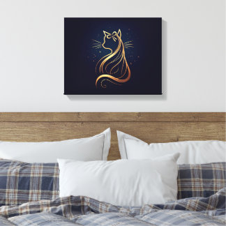 Toile Regal Perse Chat avec Bow