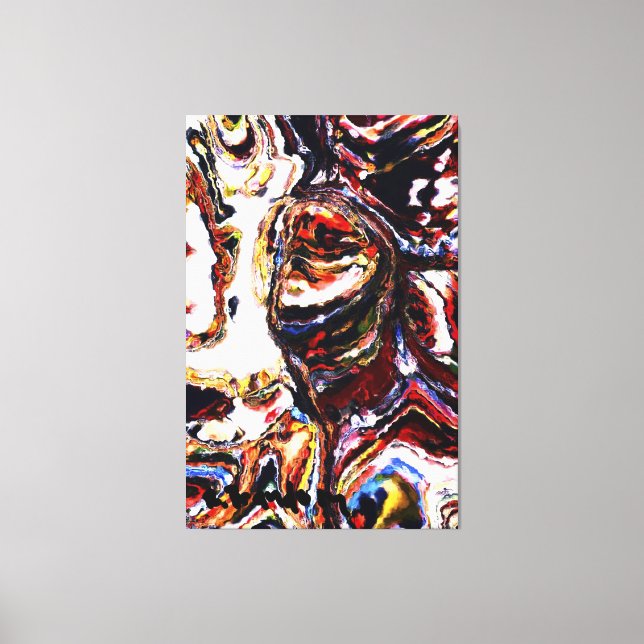 Toile "Regard vers le haut" Galerie Enveloppé Peinture e (Recto)