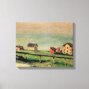 Toile Régate à Villerville par Gustave Caillebotte